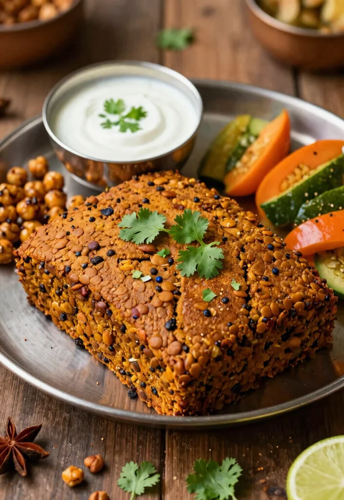 10 Vegan Loaf Recipes for Hearty Meatless Mains - 9. Indian Spiced Lentil Loaf 1