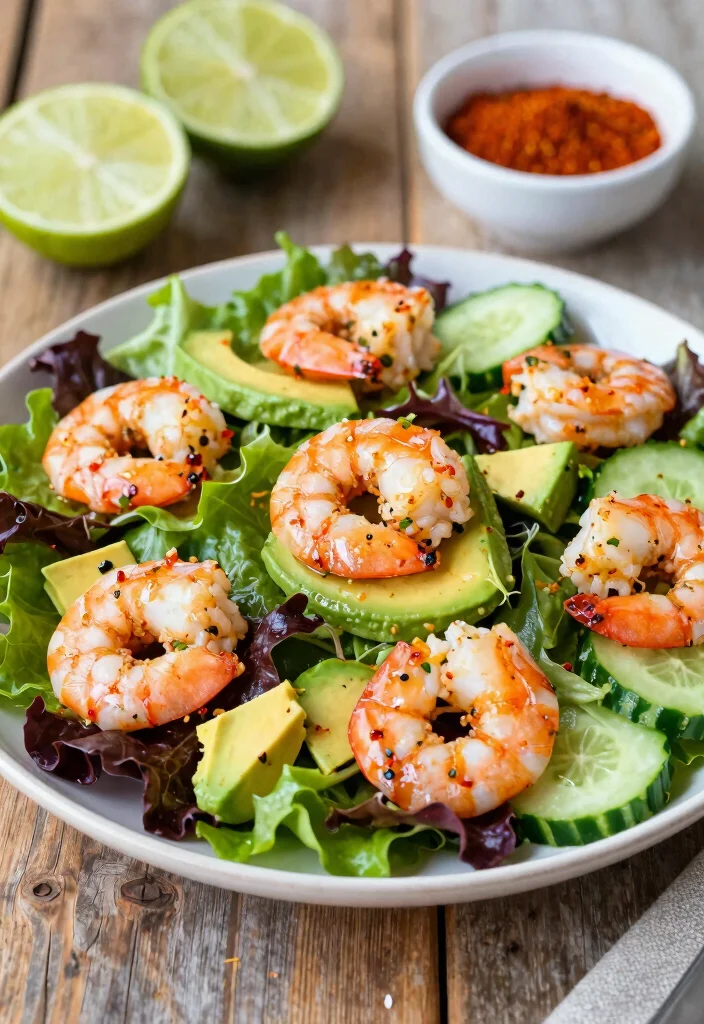 10 Whole30 Keto Recipes for Clean Low Carb Eating - 3. Spicy Shrimp and Avocado Salad 1