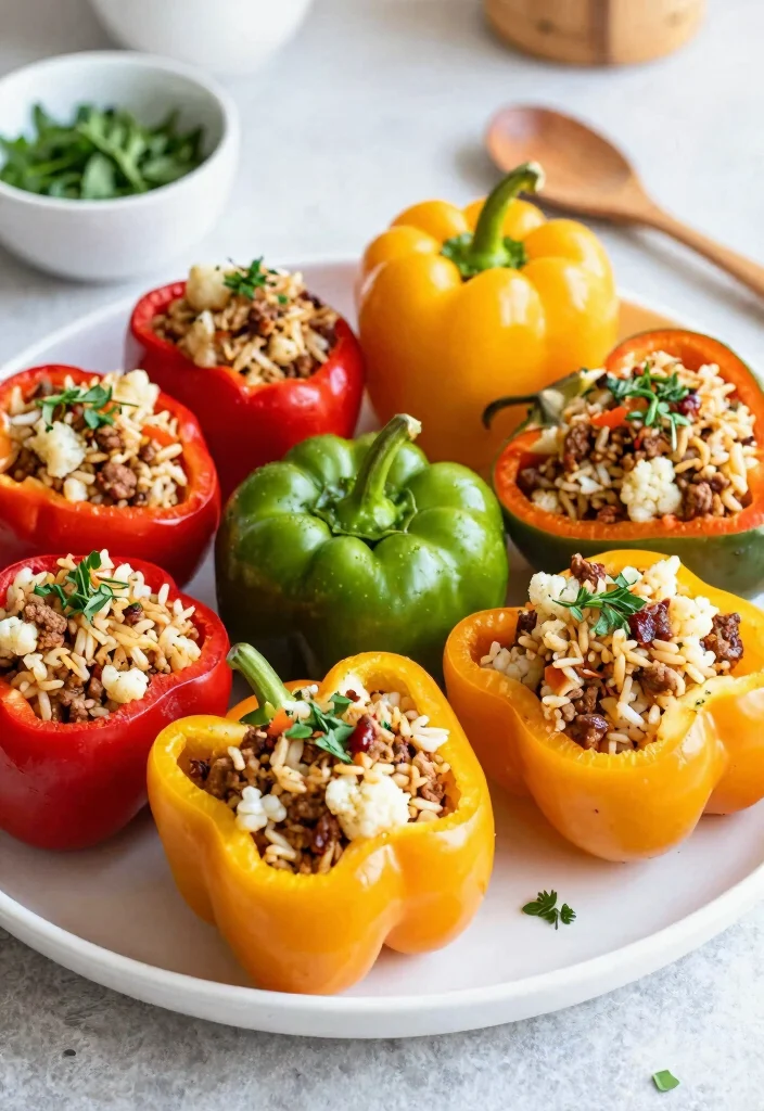 10 Whole30 Keto Recipes for Clean Low Carb Eating - 9. Stuffed Bell Peppers 1