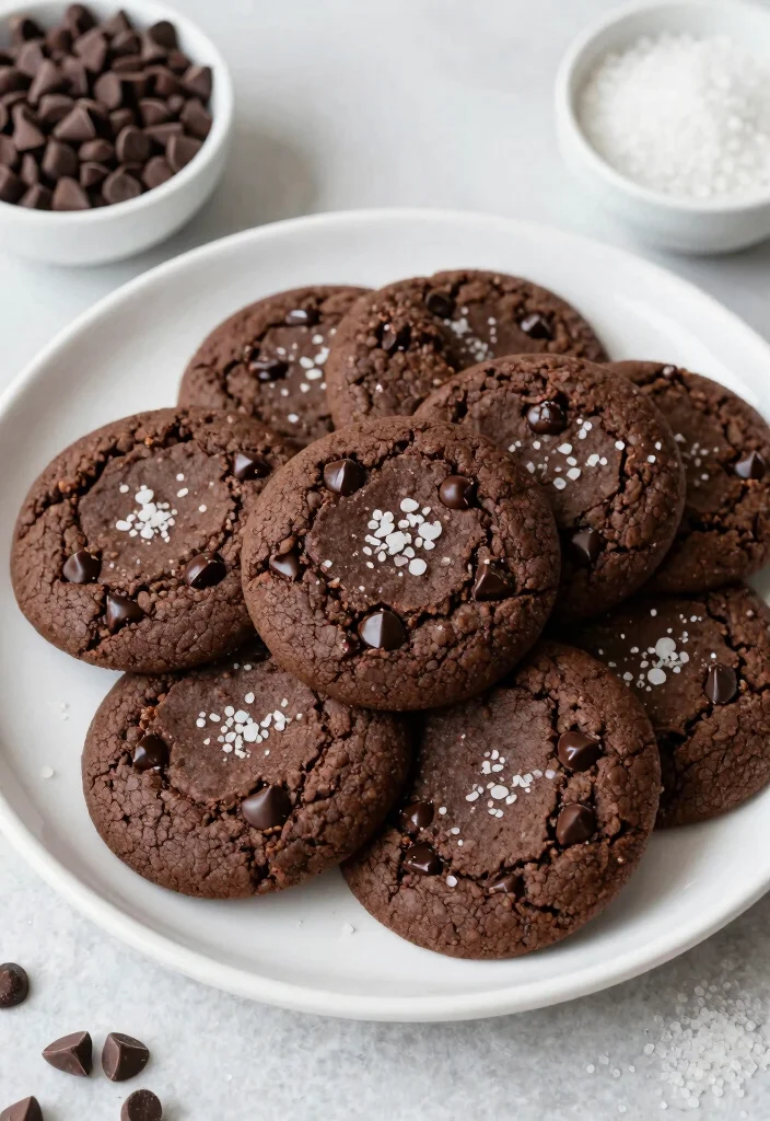 12 Dark Chocolate Dessert Recipes for Rich Indulgent Treats - 10. Dark Chocolate Sea Salt Cookies 1