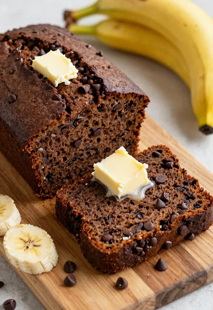 12 Dark Chocolate Dessert Recipes for Rich Indulgent Treats - 12. Dark Chocolate Banana Bread 1