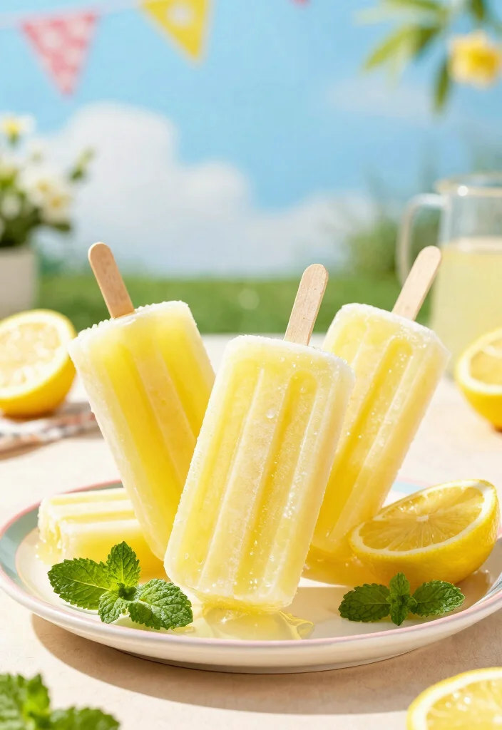 12 Disney Dessert Recipes Inspired by Park Favorites - 9. Tinkerbell's Lemonade Popsicles 1