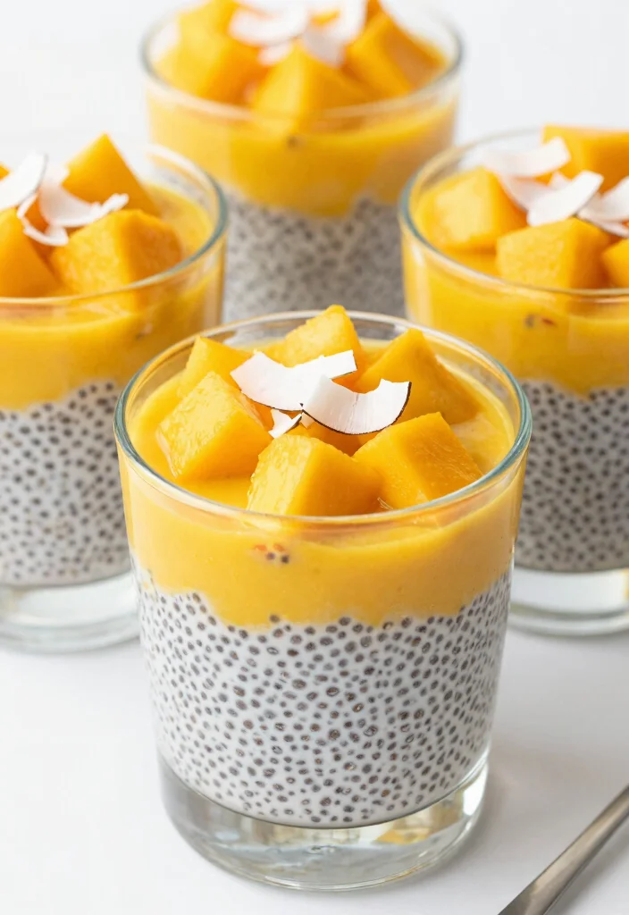 12 Easy Fruit Dessert Recipes for Fresh Naturally Sweet Treats - 10. Mango Chia Pudding 1