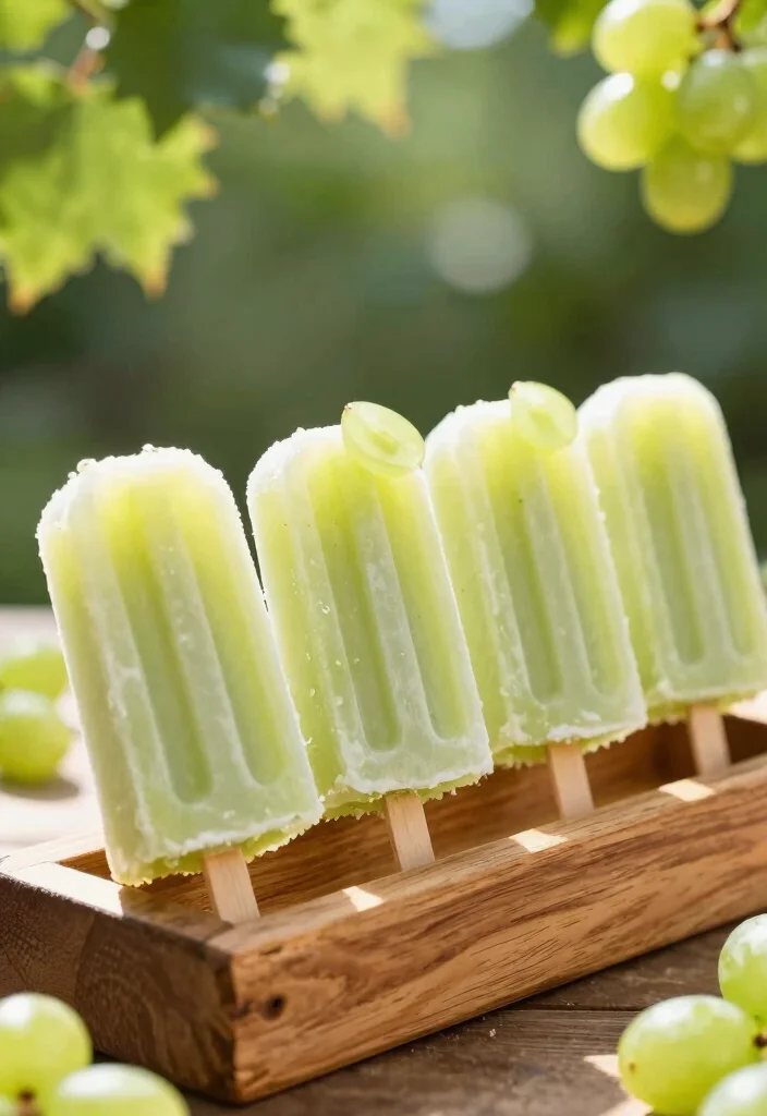 12 Easy Fruit Dessert Recipes for Fresh Naturally Sweet Treats - 6. Grape and Coconut Popsicles 1