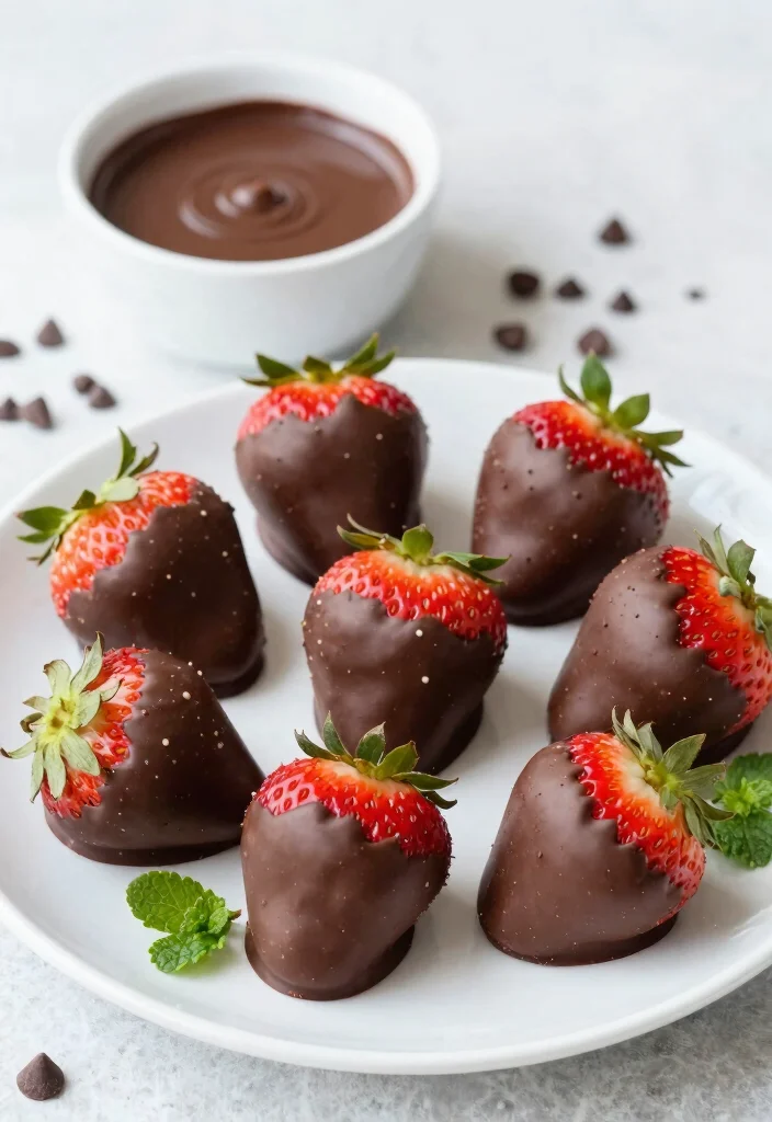 12 Easy Healthy Snack Recipes for Busy Days - 11. Dark Chocolate-Dipped Fruit 1