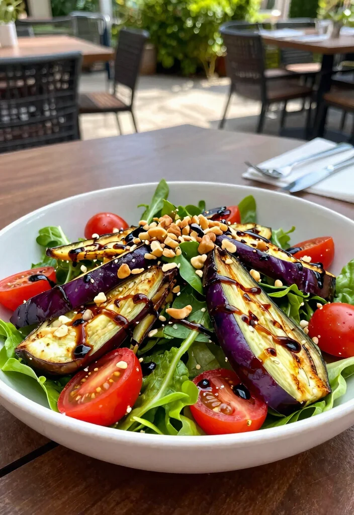 12 Eggplant Dinner Recipes for Hearty Savory Dishes - 11. Roasted Eggplant Salad 1