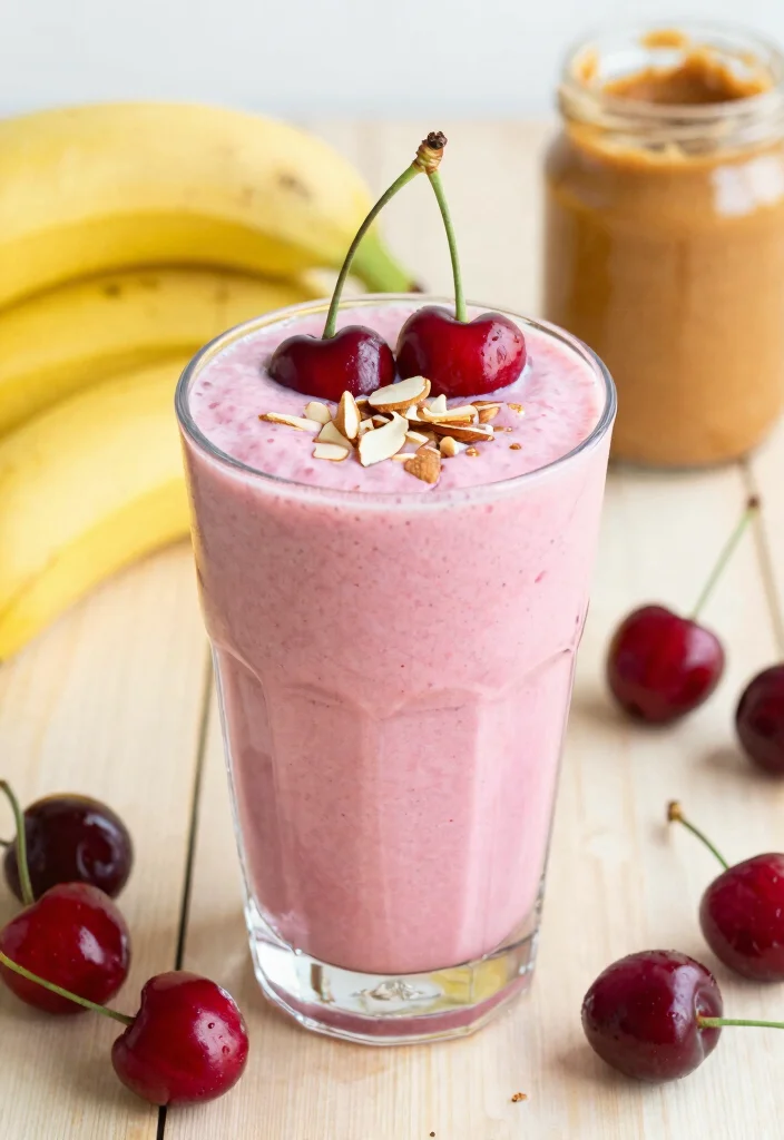 12 Healthy Cherry Recipes for Sweet and Savory Meals - 1. Cherry Almond Smoothie 1