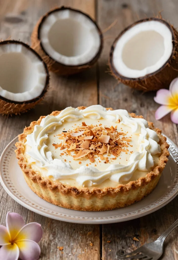 12 Healthy Coconut Recipes for Light Tropical Flavor - 12. Coconut Cream Pie 1
