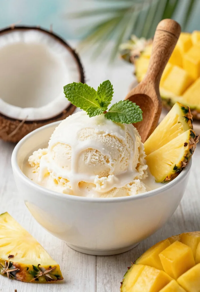12 Healthy Coconut Recipes for Light Tropical Flavor - 3. Coconut Milk Ice Cream 1