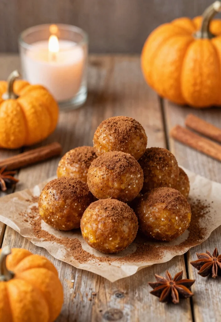 12 Healthy Date Snack Recipes for Natural Energy Bites - 6. Spiced Pumpkin Date Balls 1