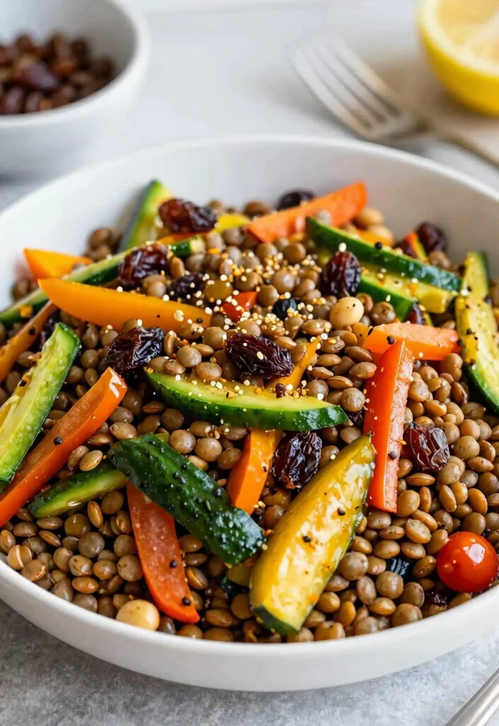12 Healthy Legume Recipes for Plant-Based Protein Meals - 12. Curried Lentil Salad 1