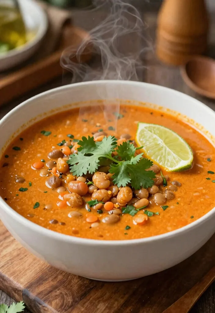 12 Healthy Legume Recipes for Plant-Based Protein Meals - 7. Thai Red Lentil Soup 1