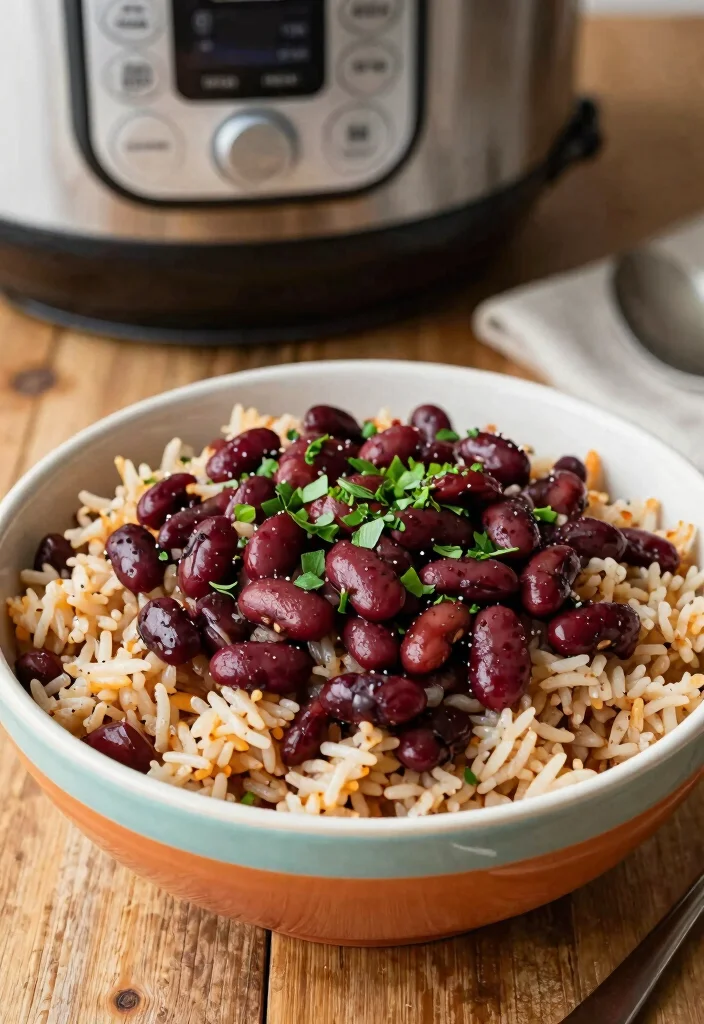 12 Healthy Legume Recipes for Plant-Based Protein Meals - 9. Instant Pot Red Beans and Rice 1