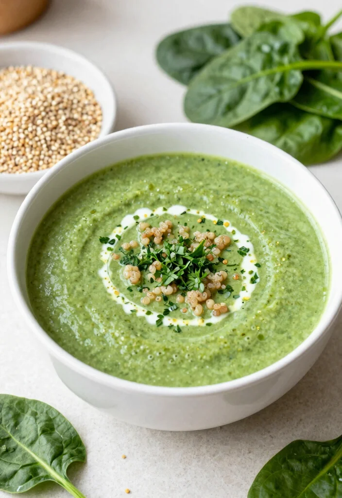 12 Healthy Soup Recipes for Light Nourishing Bowls - 12. Spinach and Quinoa Soup 1