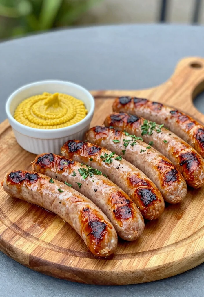 12 Keto BBQ Recipes for Smoky Low Carb Flavor - 8. Spicy Grilled Sausages with Mustard Dip 1
