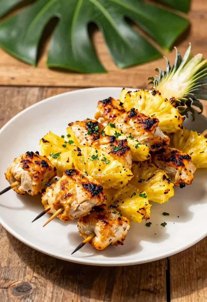 12 Pineapple Dinner Recipes for Sweet Savory Balance - 1. Grilled Pineapple Chicken Skewers 1