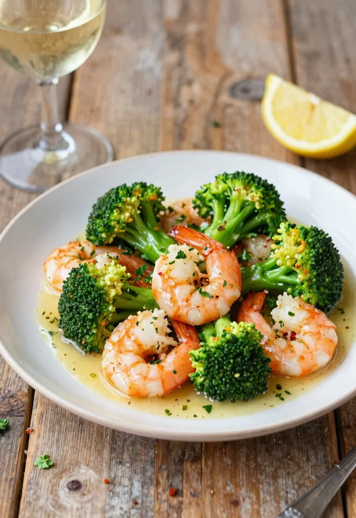 12 Sugar Free Dinner Recipes for Clean Comfort Eating - 11. Garlic Butter Shrimp with Broccoli 1