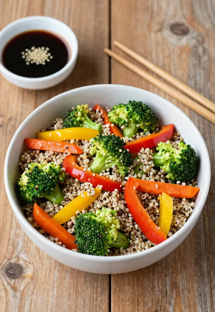 12 Sugar Free Dinner Recipes for Clean Comfort Eating - 4. Quinoa Veggie Stir-Fry 1