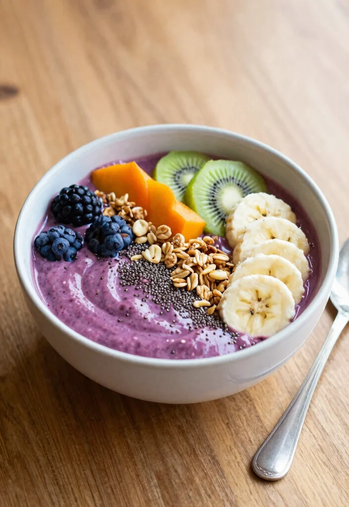12 Vegan Breakfast Recipes for Simple Morning Fuel - 4. Smoothie Bowl 1