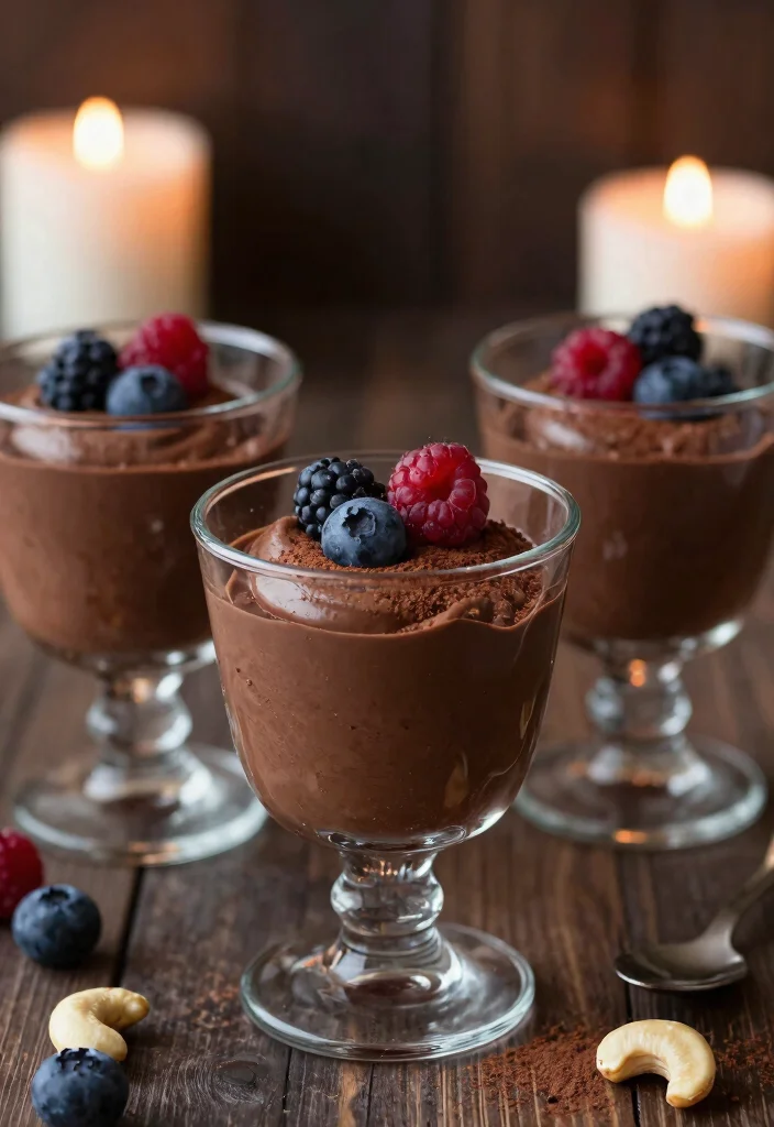 12 Vegan Cashew Recipes for Creamy Dairy Free Dishes - 11. Cashew Chocolate Mousse 1