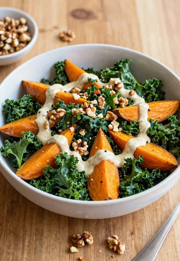 12 Vegan Meal Prep Recipes for Easy Weekly Planning - 3. Sweet Potato & Kale Salad 1