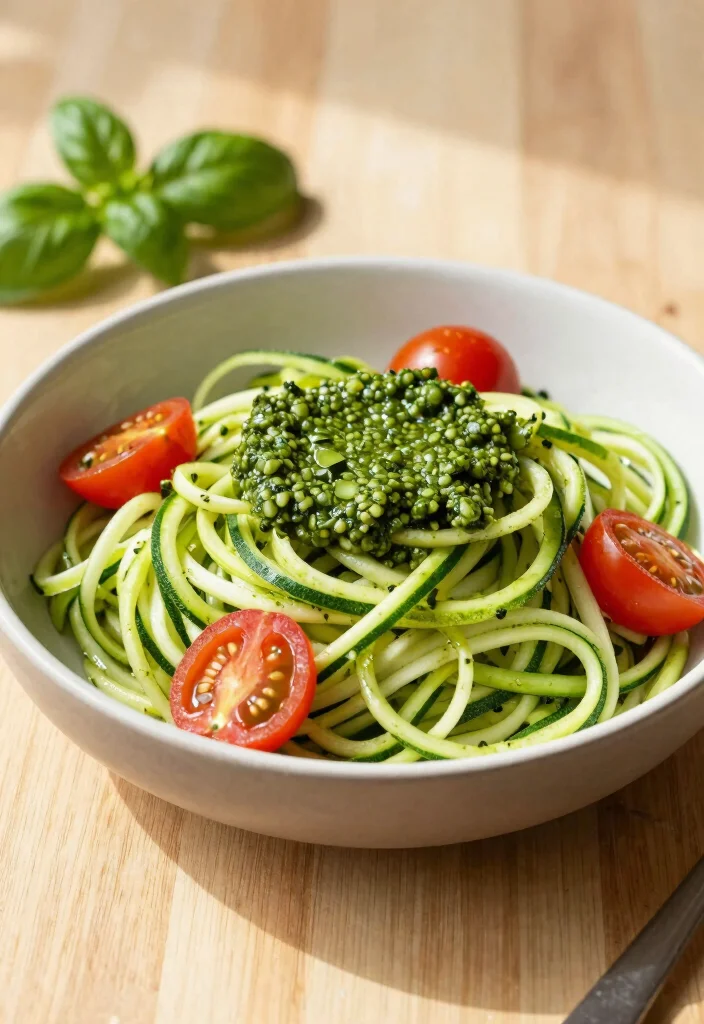 12 Vegan Meal Prep Recipes for Easy Weekly Planning - 8. Zucchini Noodles with Pesto 1