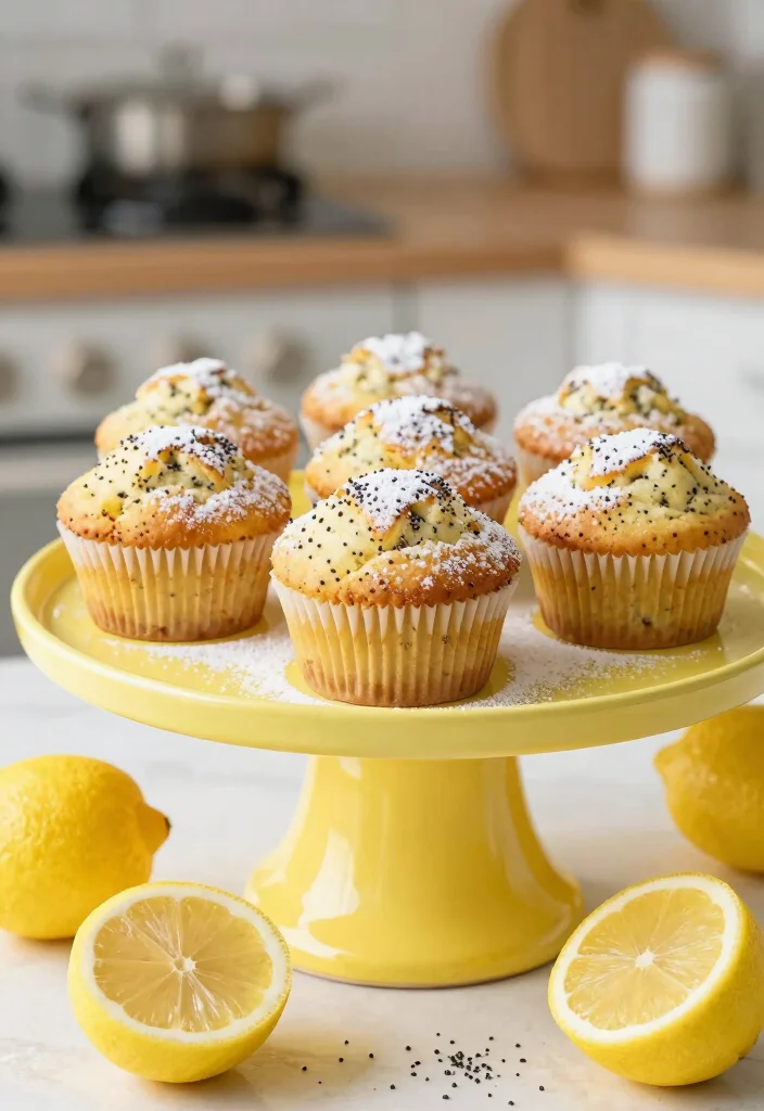 12 Vegan Muffin Recipes for Soft Sweet Baking - 6. Lemon Poppy Seed Muffins 1