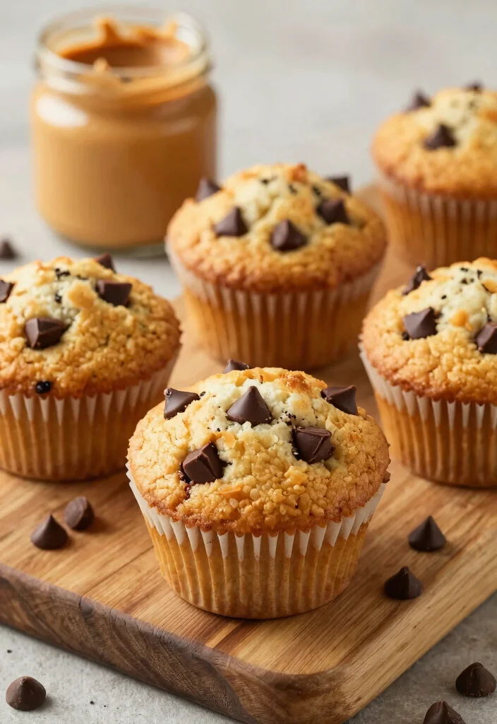 12 Vegan Muffin Recipes for Soft Sweet Baking - 8. Peanut Butter Chocolate Chip Muffins 1