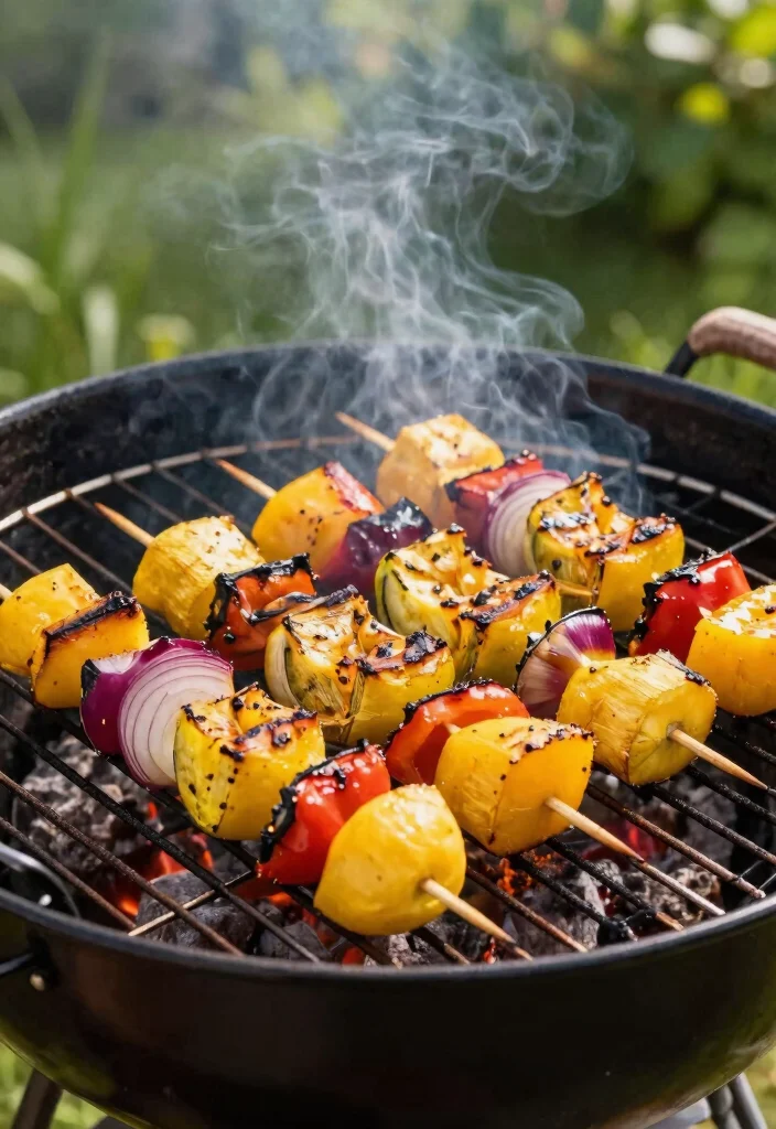 12 Vegan Yellow Squash Recipes for Light Seasonal Meals - 2. Grilled Yellow Squash Skewers 1