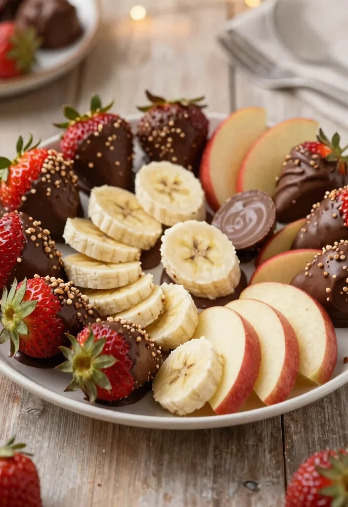 12 Vegetarian Dessert Recipes for Simple Sweet Comfort - 10. Chocolate Dipped Fruit 1