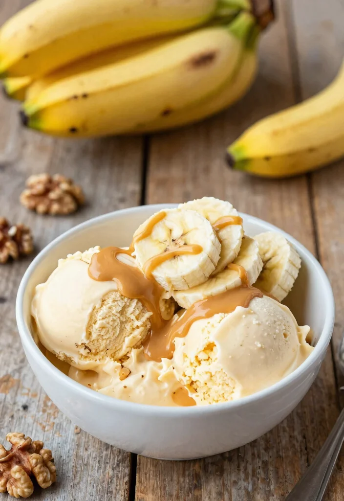 12 Vegetarian Dessert Recipes for Simple Sweet Comfort - 11. Peanut Butter Banana Ice Cream 1