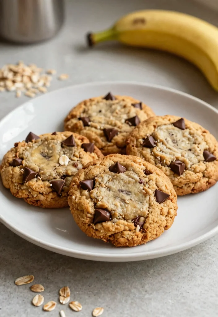 12 Vegetarian Dessert Recipes for Simple Sweet Comfort - 4. Banana Oatmeal Cookies 1