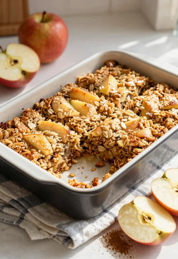 12 Vegetarian Dessert Recipes for Simple Sweet Comfort - 5. Apple Cinnamon Oatmeal Bars 1
