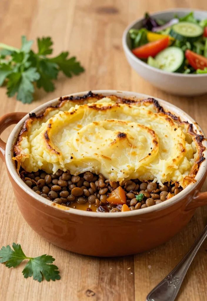 12 Winter Healthy Recipes for Cozy Nourishing Meals - 6. Vegan Lentil Shepherd's Pie 1