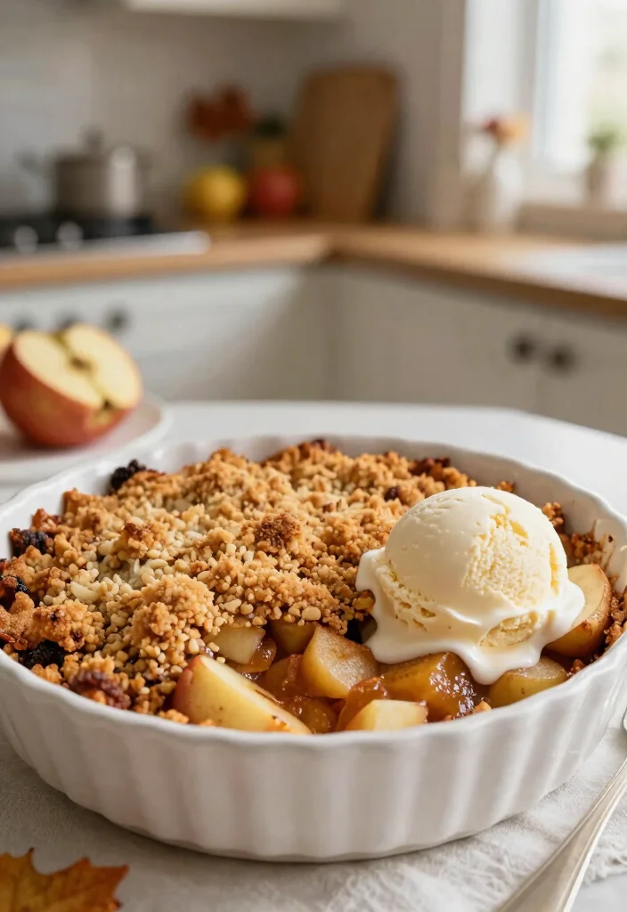 12 Winter Healthy Recipes for Cozy Nourishing Meals - 7. Warm Vegan Apple Crisp 1