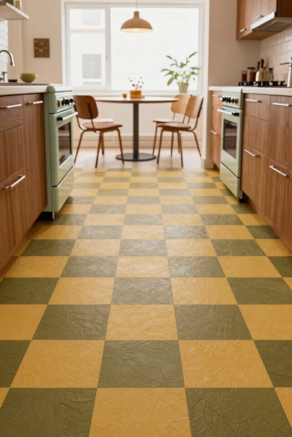 bold retro linoleum brings vibrant versatility 308ud