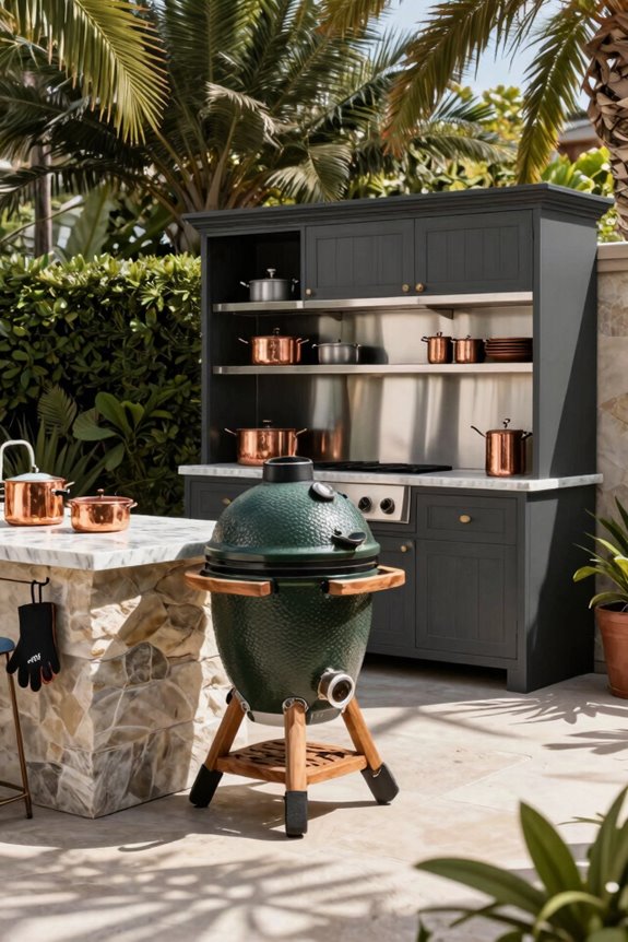 Green Egg Outdoor Kitchen Ideas for Your Dream Space 1 choosing egg size and installation styles