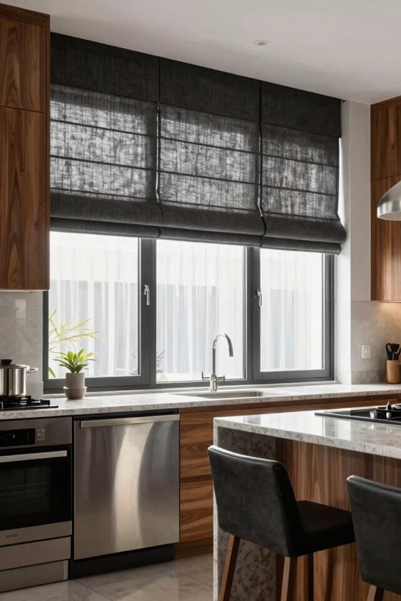 Modern Kitchen Window Treatment Ideas That Work 7 cohesive shades elevate kitchen design ewdun