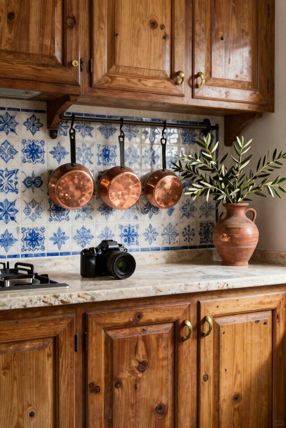 5 Mediterranean Kitchen Ideas to Transform Your Space 2 distressed wood wrought iron