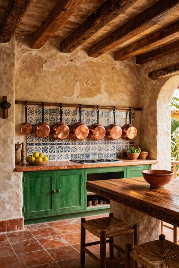 exposed beams rustic warmth