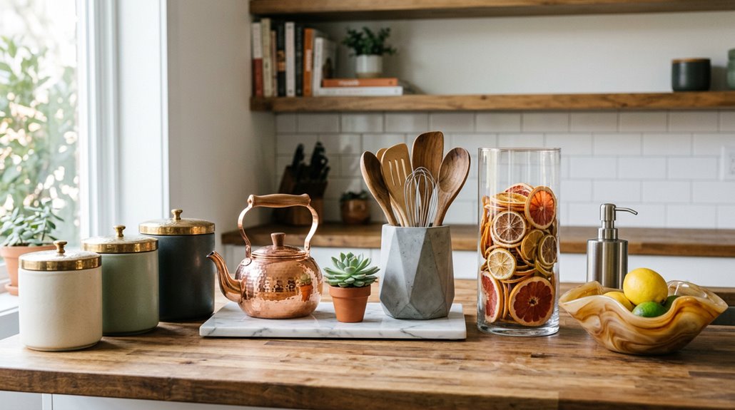 five kitchen counter decor ideas