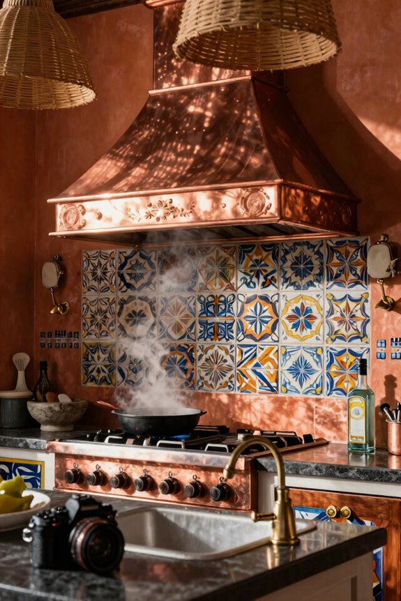 hammered copper hoods sinks patina