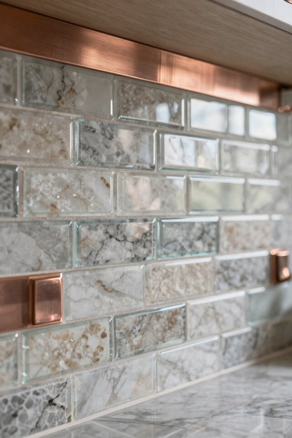 10 Kitchen Backsplash Ideas to Transform Your Space 6 mix of stone glass metal