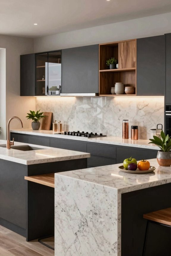 mixing counter shapes creates zones