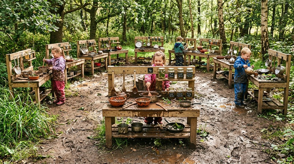 mud kitchen ideas for outdoor play