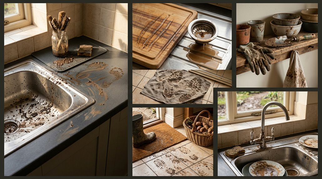 muddy kitchen ideas for cleaning