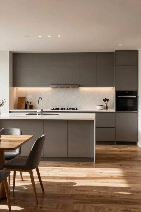 open kitchen traffic flow planning