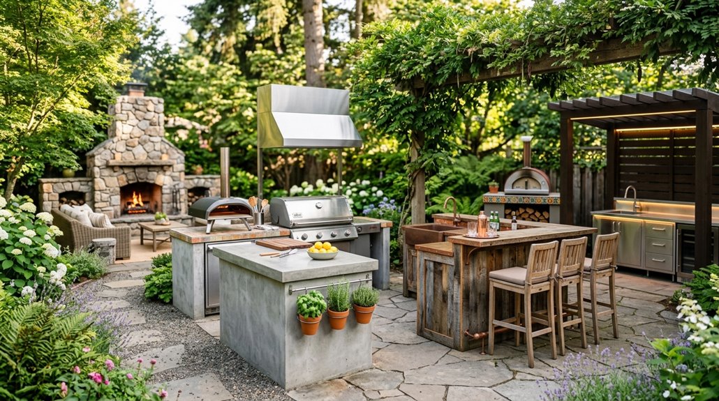 outdoor kitchen inspired backyard transformations