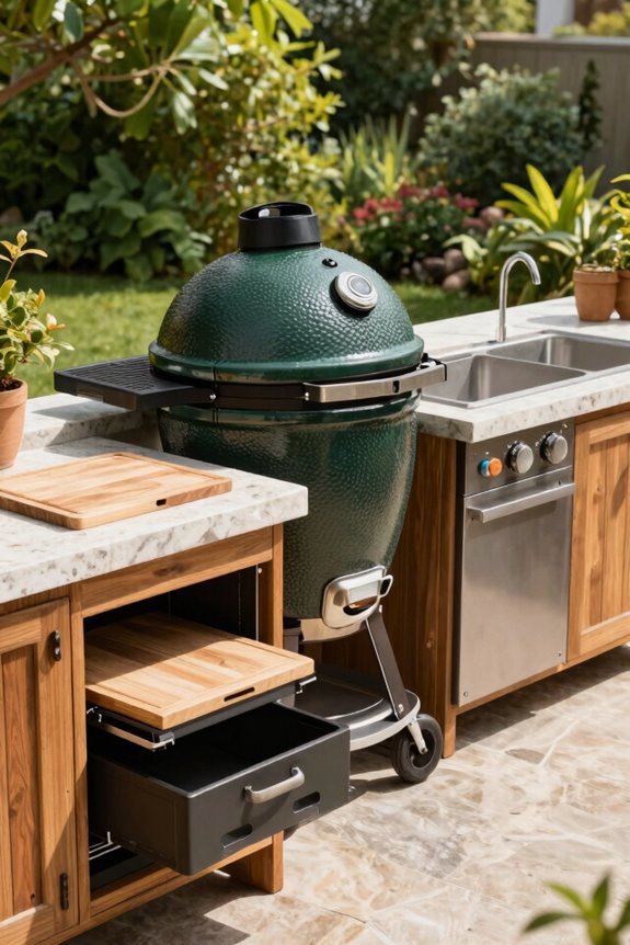 Green Egg Outdoor Kitchen Ideas for Your Dream Space 4 outdoor kitchen planning essentials