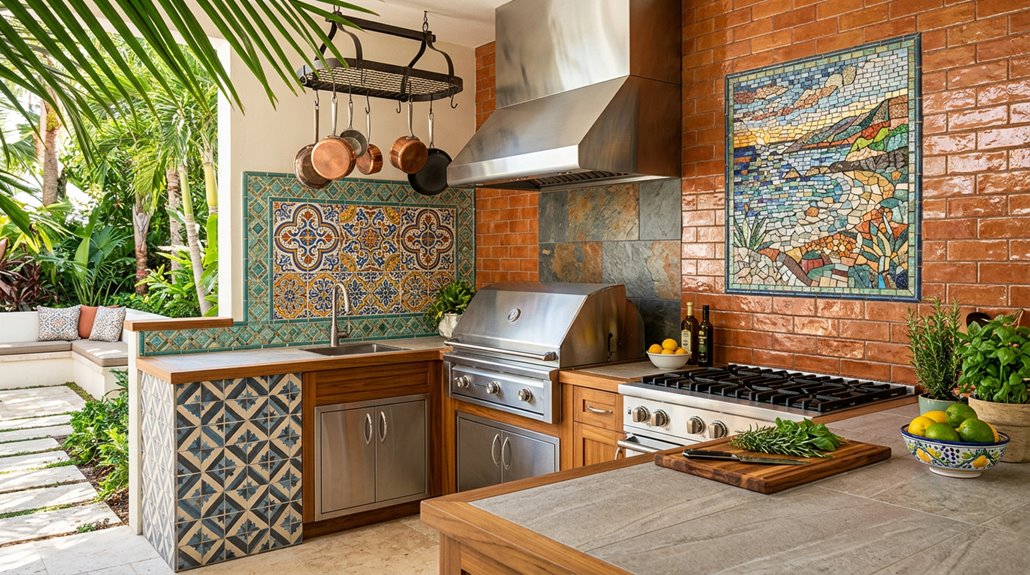 outdoor kitchen tile ideas transformation